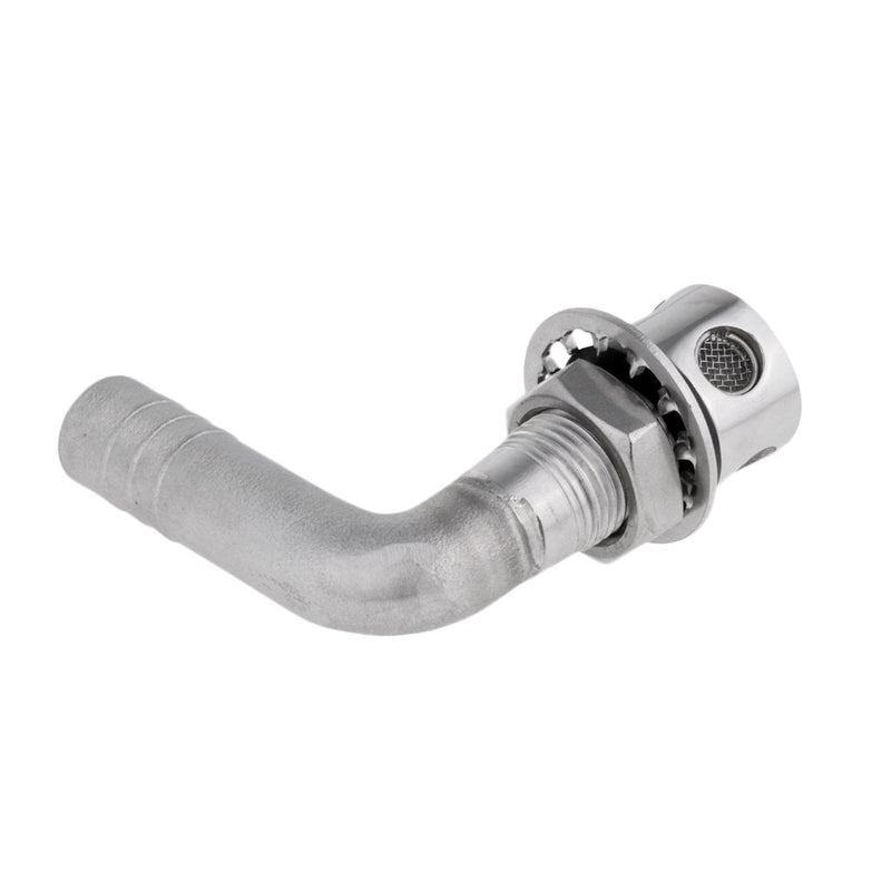 3/5" Marine Grade 90° Bend Gas Fuel Tank Vent Boat Yacht, 316 Stainless Steel Boat Fuel Waste Water Gas Diesel Tank Vent Flush Moun (Type: 90° Bend Hull) Type: 90° Bend Hull