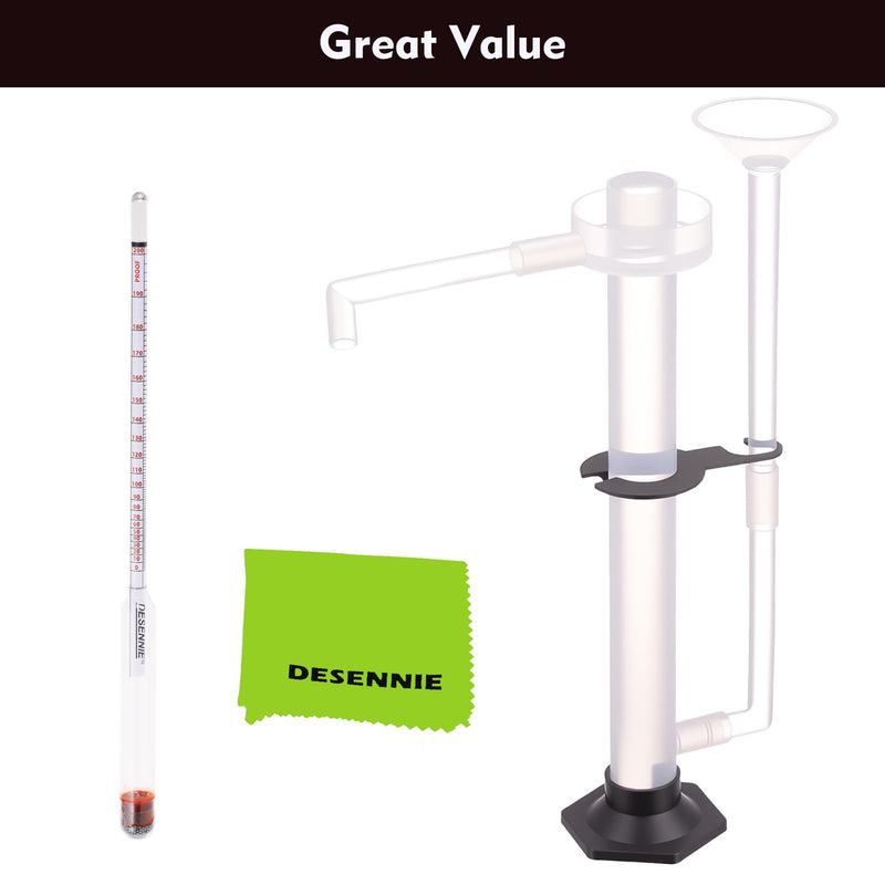 Proofing Parrot for Distilling Distillation Shine Stills Homebrew with Alcometer Proof & Tralle Hydrometer Distiller Accessories Alcohol Measuring Tools Proofing Parrot Alcoholmeter Test Kit