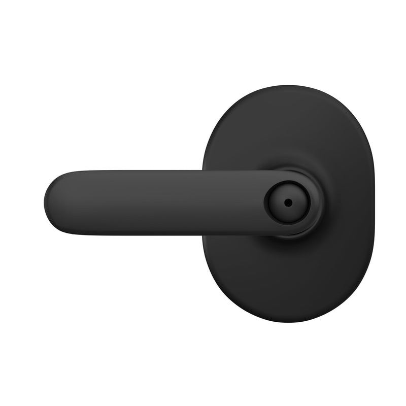 Schlage F40 DAV 622 RMN Davlin Door Lever with Remsen Trim, Bed & Bath Privacy Lock, Matte Black