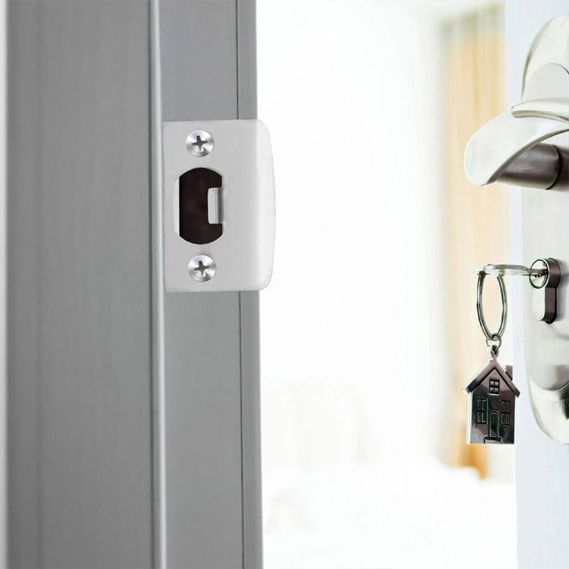 DOITOOL 10PCS Door Strike Plate, Deadbolt Strike Plate, Stainless Steel Deadbolt Covers Door Reinforcement Kit