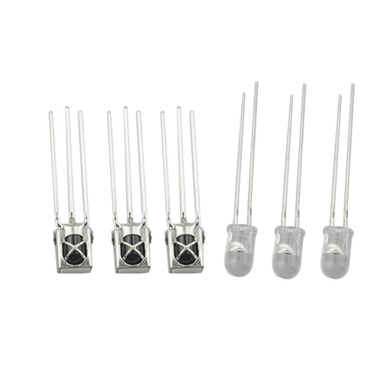 XINGYHENG 100Pcs 50 Pairs 5mm Infrared Diode 940nm IR Emission and Receiver (Three Legs)