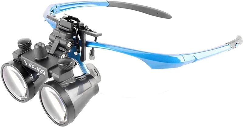 US Black 2.5X/3.5X Binocular Loupes Glasses Magnifier Optical Glass Clip on Style (DY-102 3.5X) DY-102 3.5X