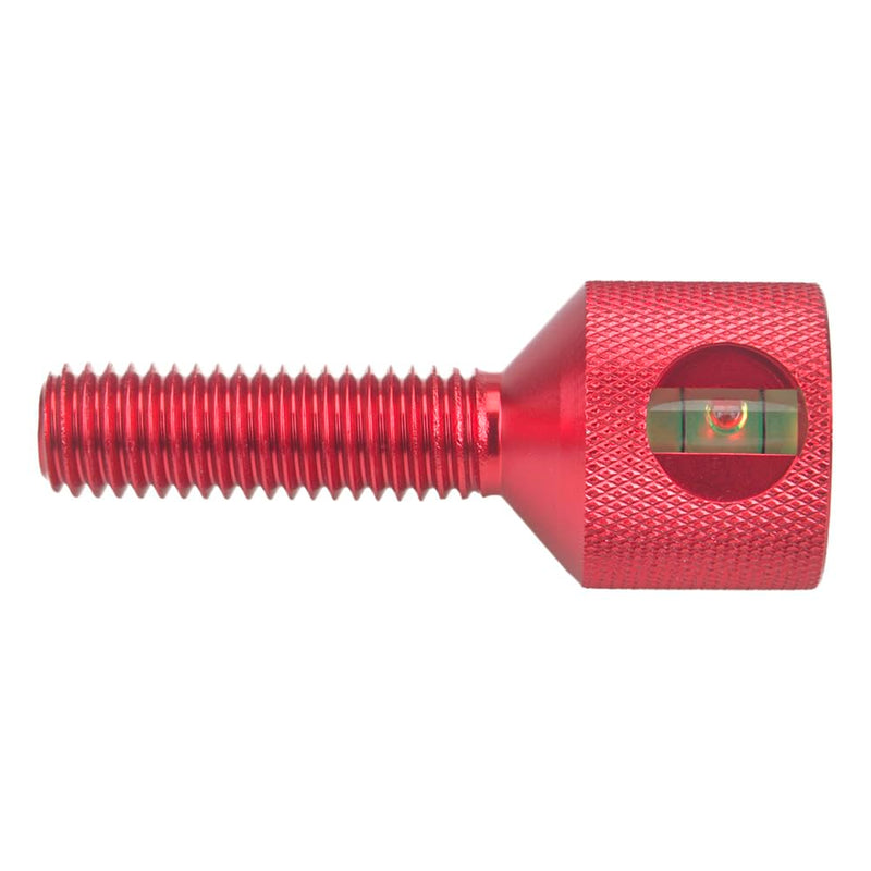 1-1/8" Two Hole Pins Built-in Level 6061 Aluminum 2 Hole Flange Alignment Pin with Anodized Oxide Red Finish 4Pcs 4