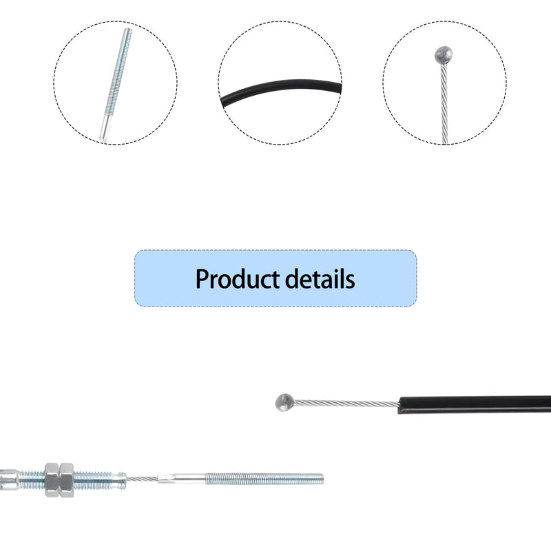 53630 Tiller Cable Suitable for Earthquake Rear Tine Tillers 5055 5055C 6015B 6015V 6065VEC 7055 7055C 3200, 39" Sheath Forward Reverse Cable Replace Parts