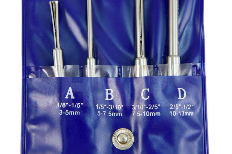 Shars 1/8" to 1/2" Small Hole Gage Set (4 PCS-Half Ball Type) 303-4601 ![ Half Ball 303-4601