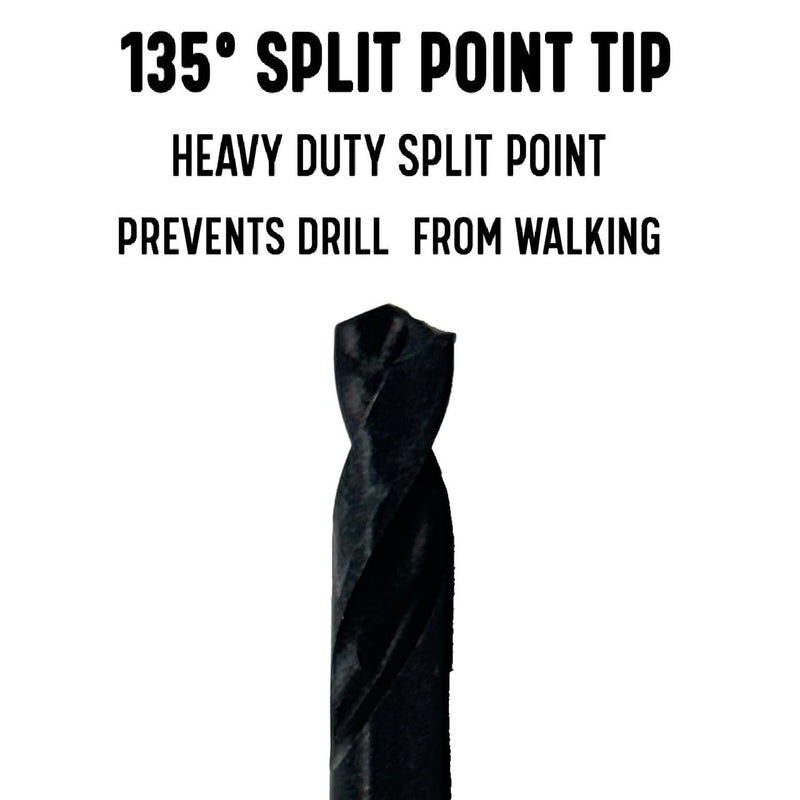Drill America 1/4" High Speed Steel Double End Drill Bit, DWDE Series 1/4 in