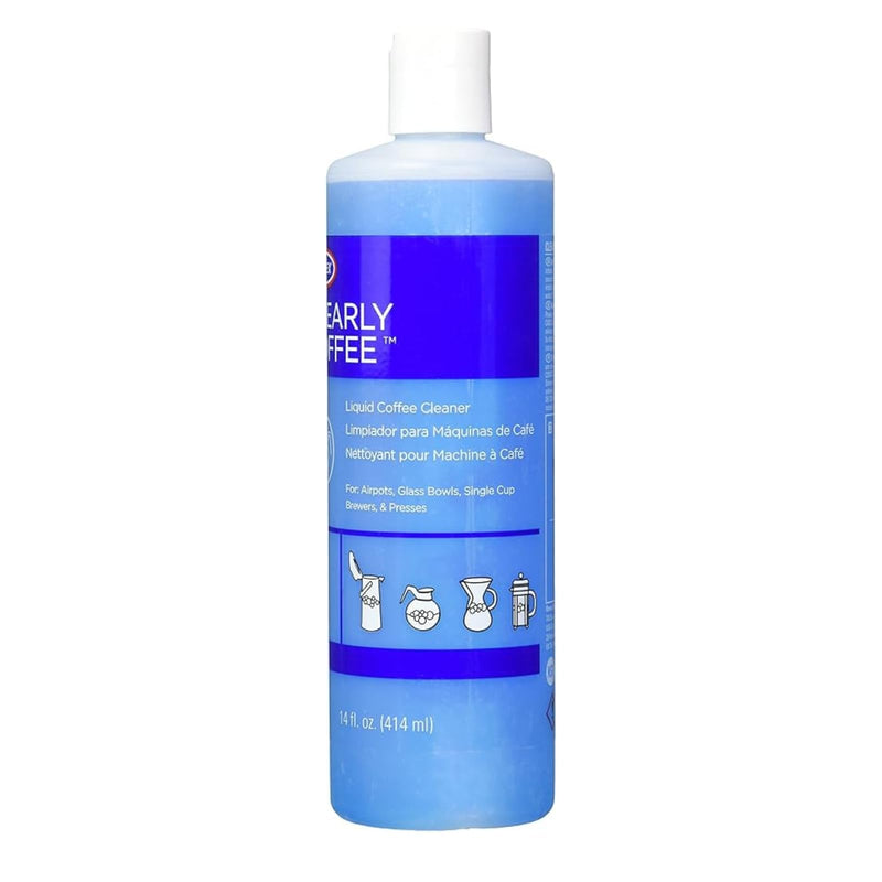 Urnex Clearly Coffee Pot Cleaner 14 Ounce (Made in the USA) French Press Liquid Cleaner for Glass Bowls Airpots Satellite Brewers and Thermal Servers Removes Coffee Oils 14 Fl Oz (Pack of 1)
