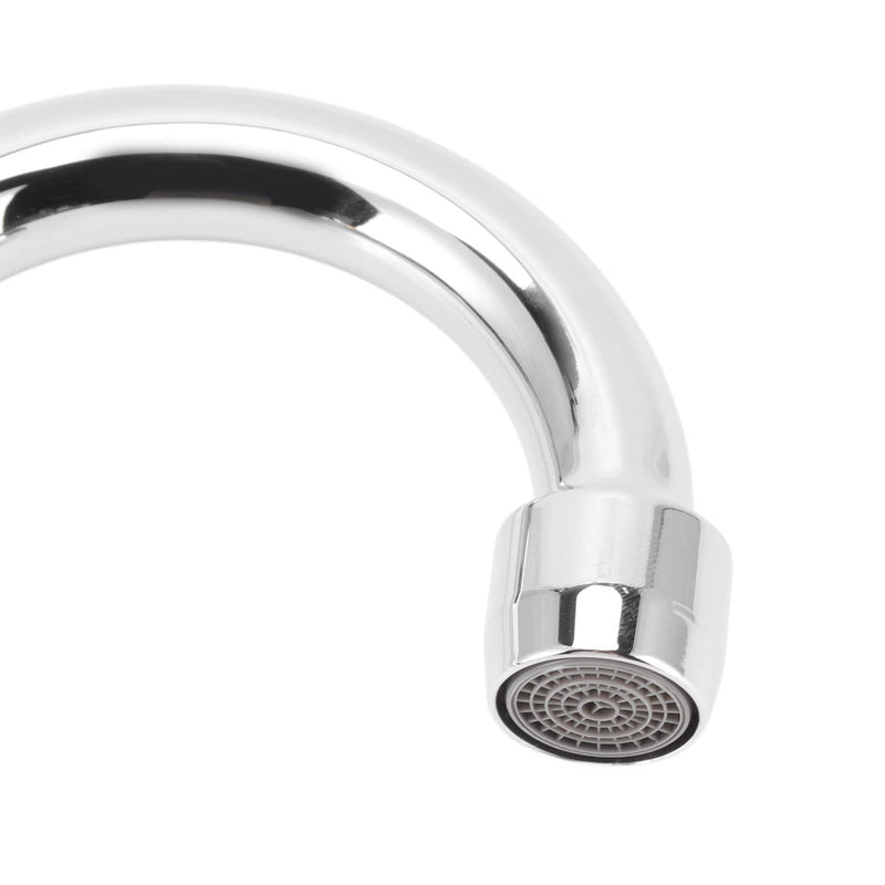 Foot Pedal Faucet, Stainless Steel G12 Thread Wall Mounted Knee Valve Basin Tap Valve Bathroom Basin Faucet Set for Hospital Medical Laboratory