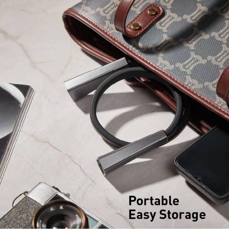 Silver LED Neck Rechargeable Reading Light, Multifuntion Book Light for Reading in Bed and Camping, 4 Brightness Levels, Bendable Arms, Super Soft Materials Made Comfort & Lightweight Silver
