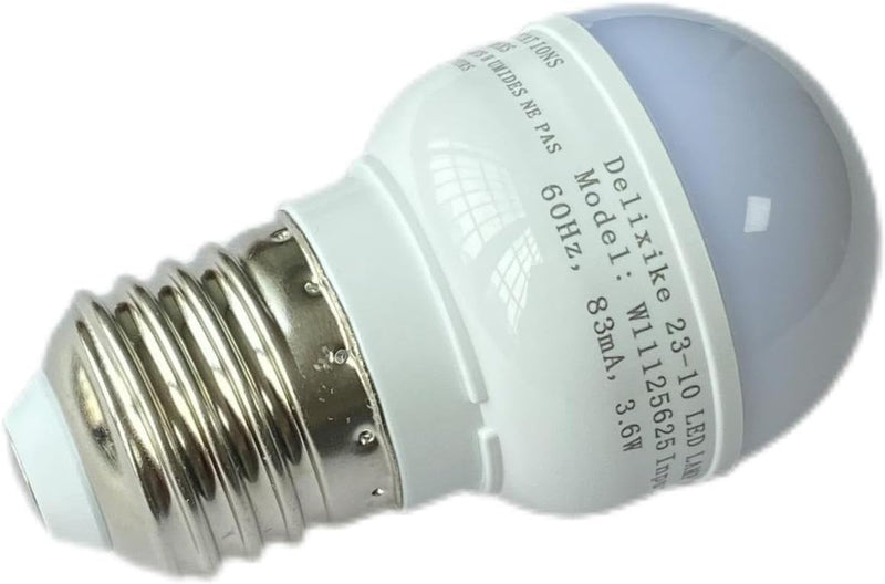 W11216993 W11125625 for Whirlpool Refrigerator Light Bulb AP6329125 4813672, PS12349398, W10820003, W11125625. White，Wattage:3.6w