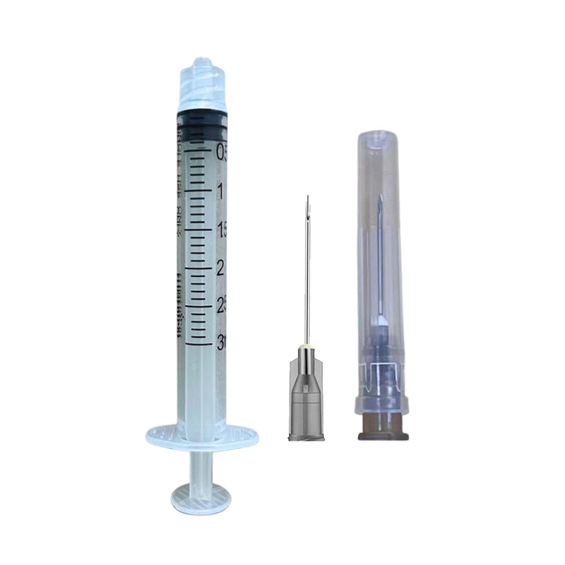 Elimedical Veterinary Syringe with Needle, Luer Slip 3cc (3ml), 22G x 3/4 inch (19mm), Individually Sealed, 100 per box, 03ST2219