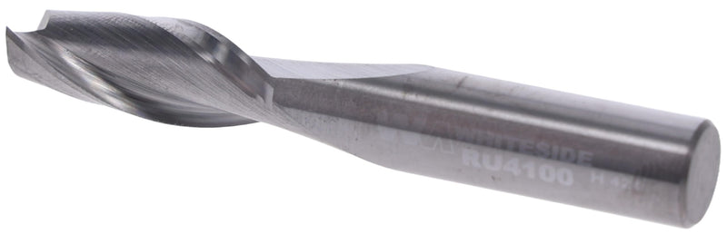 Whiteside Router Bits RU4100 Standard Spiral Bit with Up Cut Solid Carbide 3/8-Inch Cutting Diameter and 1-Inch Cutting Length
