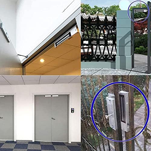 12V 300kg Electric Door Locks, Electric Strike Door Double UnlockThick Stainless Steel Magnetic Door Lock, Waterproof Magnetic for Office Building, Factory Doors