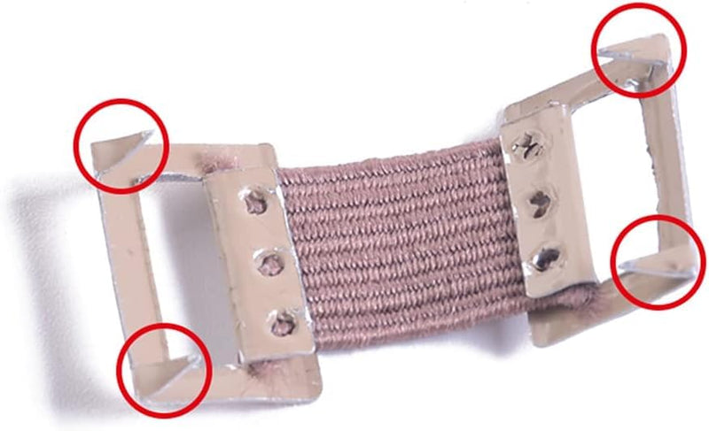 10 Pcs White/Coffee Bandage Wrap Stretch Metal Clips Fixation Clamps Hooks Kit for Sport Replacement Elastic Bandage Wrap Clips Bandaging Supplies