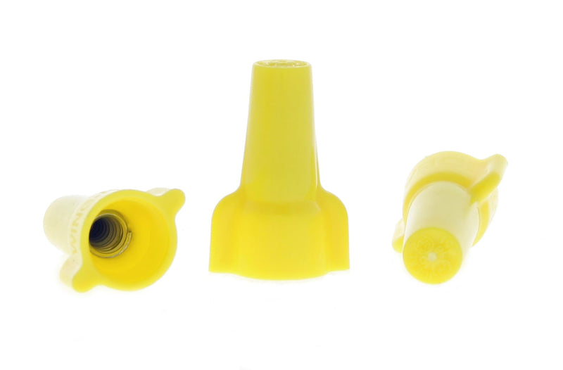 Ideal Electrical Wing-Nut Wire Connector, Model 451, Yellow, Copper Material, 500/Bag