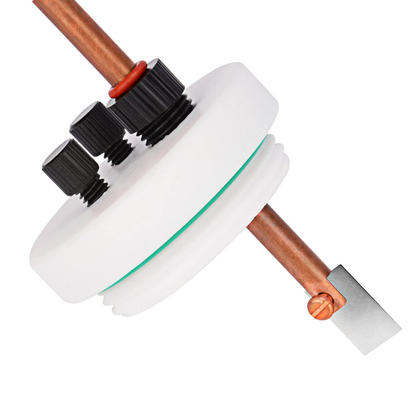stonylab Copper Electrode Holder, All-Cu Clamp, 0.1-3mm Clampable Thickness, GDMS Tested for Electrochemistry
