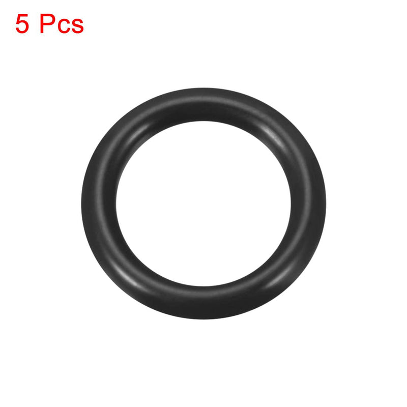 uxcell Nitrile Rubber O-Rings 20mm OD 14mm ID 3mm Width, Metric Sealing Gasket for Automotive Machine Plumbing, Pack of 5 14x20x3mm