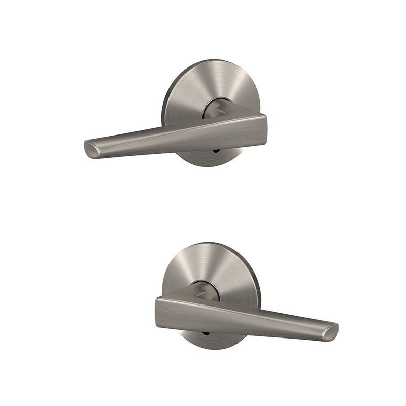 Schlage Custom FC172 ELR 619 KIN Eller Non-Turning Lever with Kinsler Trim, Satin Nickel Inactive