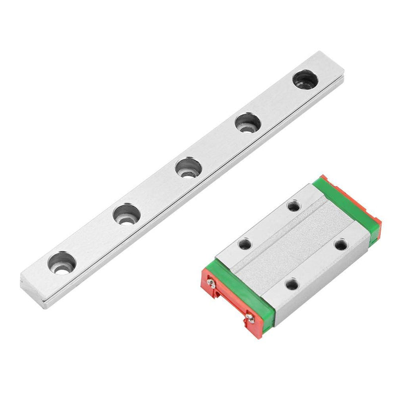 100mm MGN9H Miniature Bearing Steel Linear Motion Rail 9mm Width + Slide Block Linear Rail for Automatic Equipment, Precision Measuring Equipment