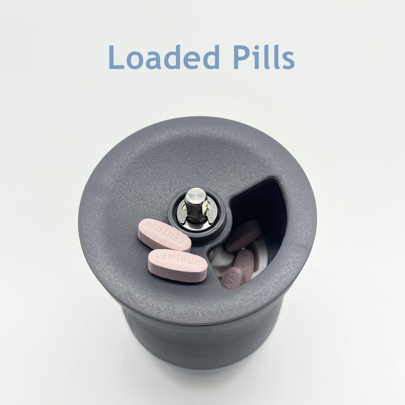 CoaGu Pill Crusher:Pulverizer Grinder Save More Labour Power to Crush Multiple Tablets to a Pulverized Powder (transparent) Transparent