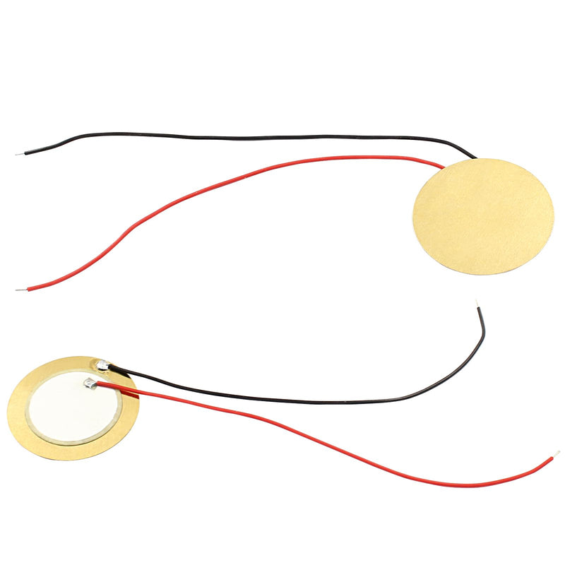 20Pcs 27mm Piezo Discs with 3.81" Leads Mic Drum Trigger Acoustic Pickup CBG Guitar Piezo Amplifiers Discs Transducer