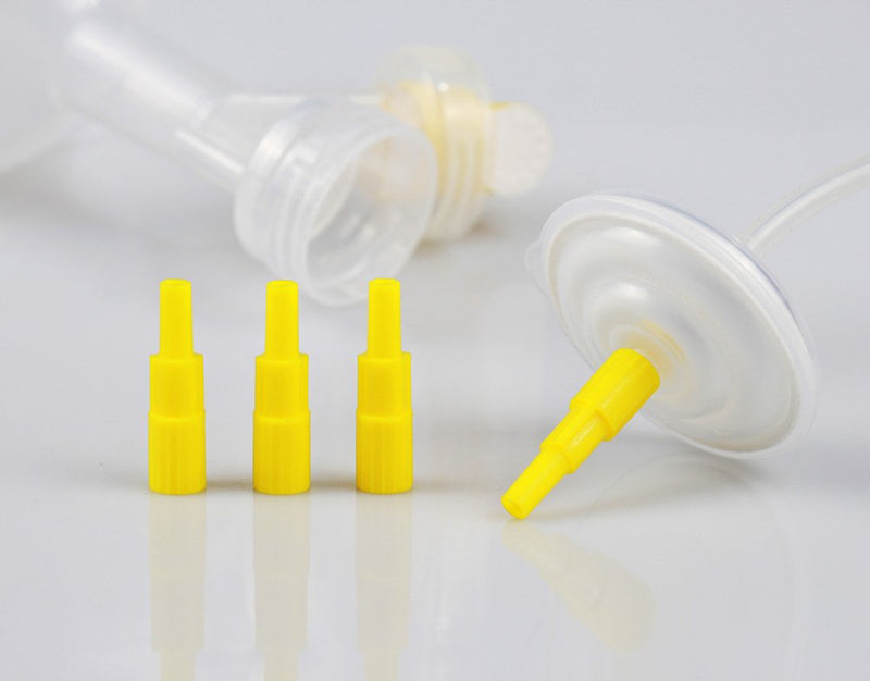 PumpMom Backflow Adapter for Spectra S1, Spectra S2 Pump to Use Most Medela Flanges and Bottles; Connects Between Medela Breastshield and Spectra Backflow Protector (Pumpmom Flange Adapter)