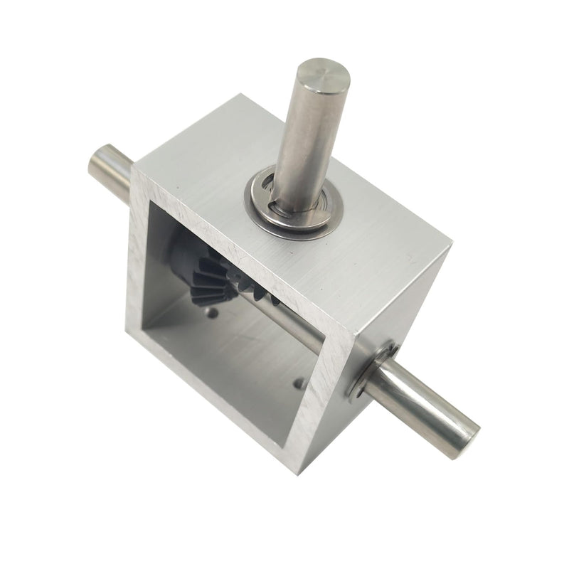 1:1 Right Angle Bevel Gearbox 1.5 Module 20 Teeth 90° Angle Drive Steering Gear Device Simple Mechanical DIY Module with 10mm Shaft 1 output shaft