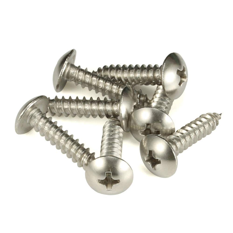 #8 x 5/8" Truss Head Self Tapping Wood Screws Sheet Metal Screws, 304 Stainless Steel 18-8, 100 PCS #8 x 5/8"
