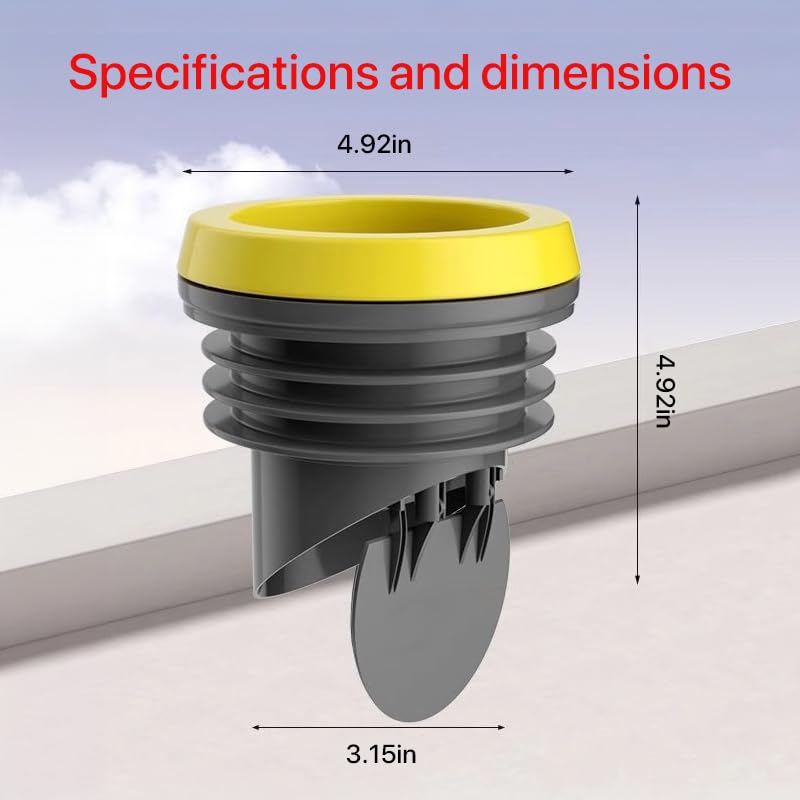 Toilet Flanges Wax Rings with Prevent Back Flow Valve, Upgrade The Thickened Toilet Flange Sealing Ring Fits 3.2-4 inch Waste Lines. 50 - NewNest Australia