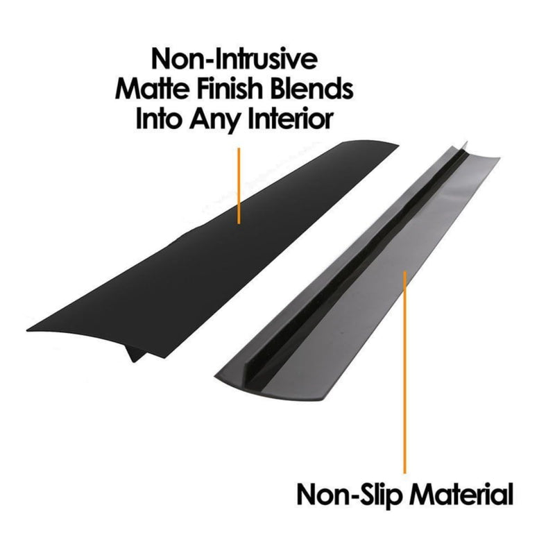 2 Pack Flexible Kitchen Stove Gap Covers, Silicone Gap Fillers Between Counter and Stovetop, Oven, Washer, Dryer, Easy to Wipe, Food grade (Black, 21 Inches) 21'' Black