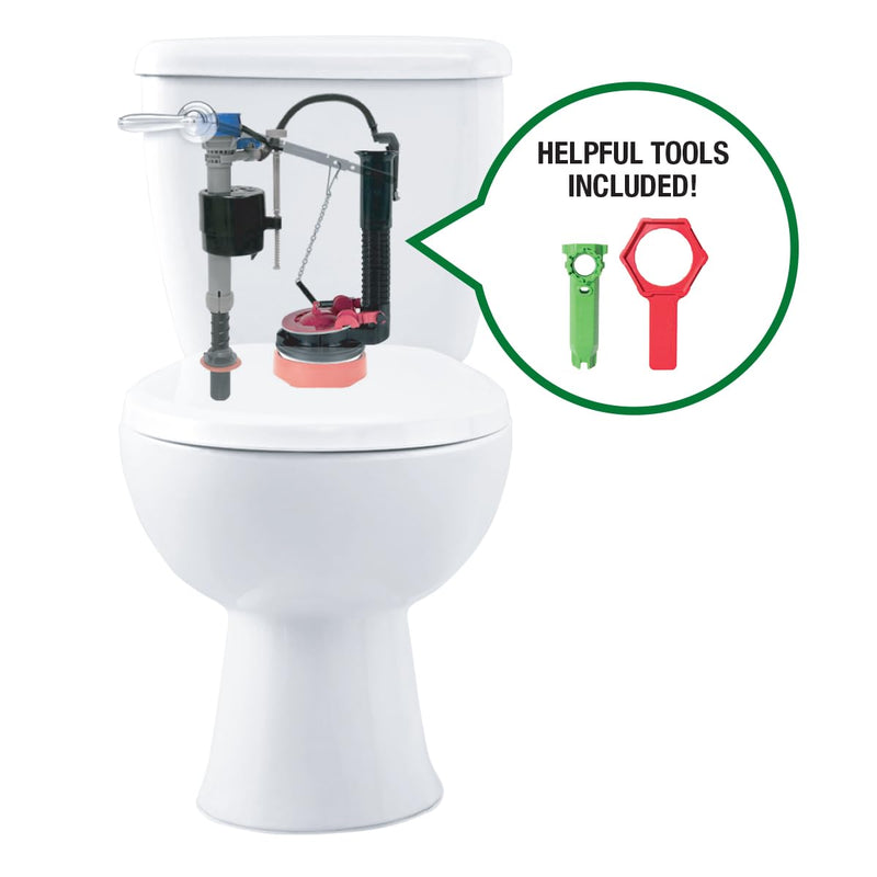 Fluidmaster PerforMAX 3-Inch Toilet Repair Kit, Complete Toilet Fix Plumbing Fixture