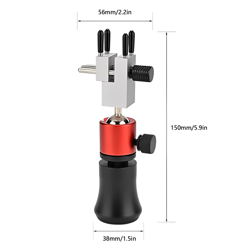 LICAEVEY Tabletop Vise Mini Vice with Spherical Rotating Base, Handheld Adjustable Small Bench Vice Clamp for Model Painting Crafts Jewelry Making