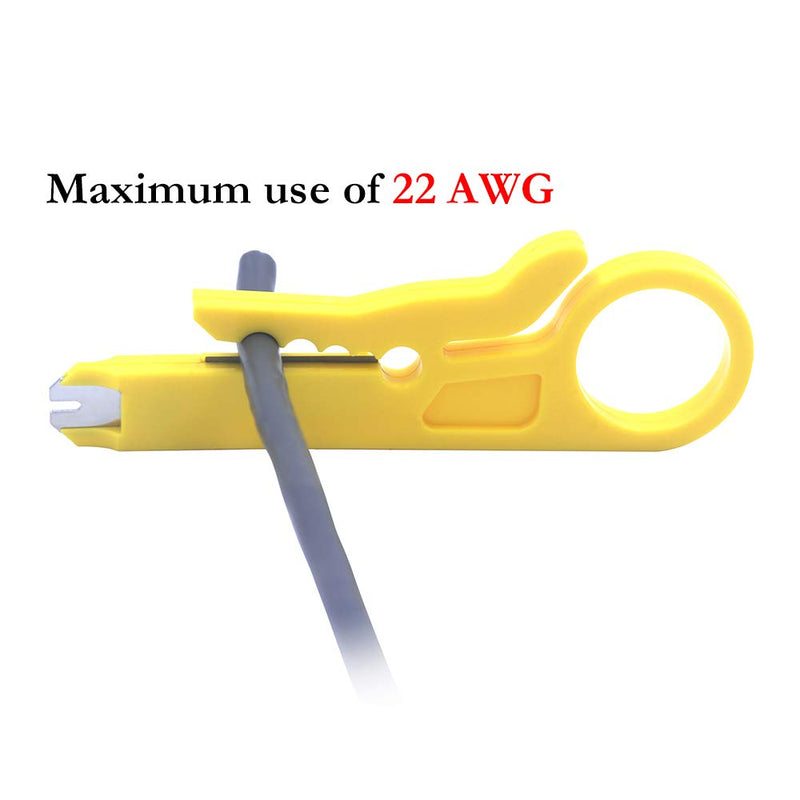 VCE Combo Keystone Punch Down Stand and Mini Wire Stripper Cutter for 90/180 Degree RJ45 Cat5/Cat5E/Cat6/Cat6A RJ11 RJ12 Keystone Jack Modular Coupler