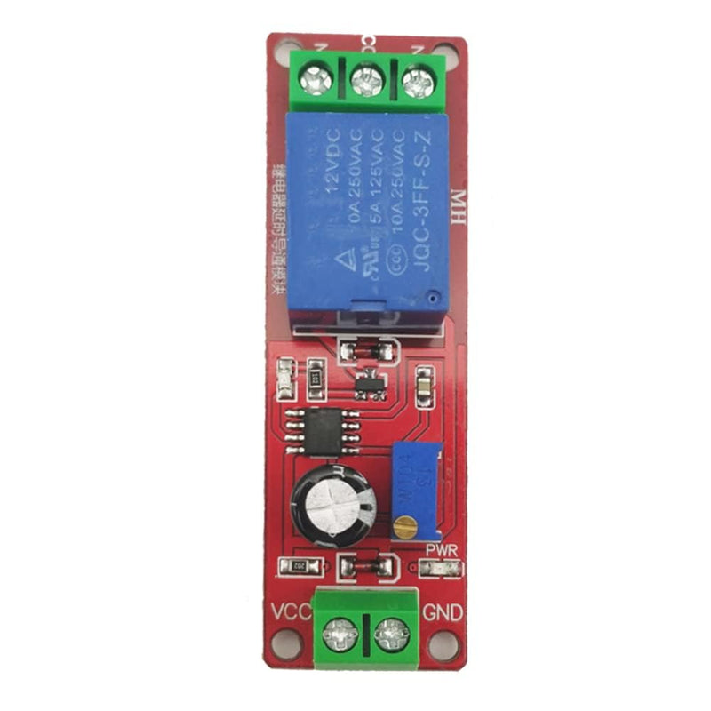 NE555 DC12V 0 to 10 Second Delay Timer Relay Switch Adjustable Module Compatible for Arduino (9 Pack)