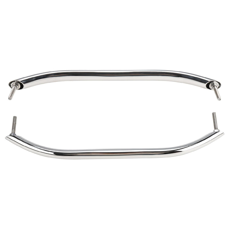 NovelBee 2pcs Boat Grab Handle,17.3“ Polished Stainless Oval Grab Handle Handrail for Marine Yacht RV