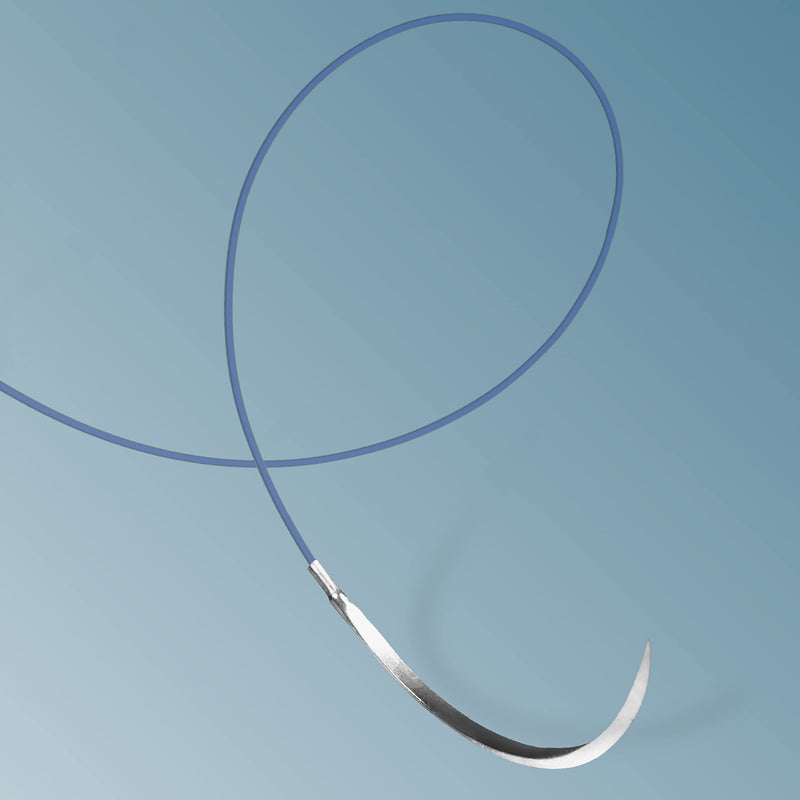 PDO Suture 2-0, 3/8 Round 24mm Reverse Cutting Needle (Comparable to PDS II), 35"