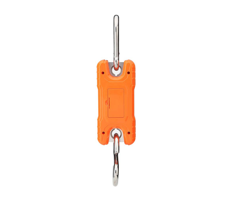 Klau Portable Mini Crane Scale 500 kg / 1000 lb Heavy Duty Digital Hanging Scales LCD Display with Backlight for Home Farm Market Fishing Hunting Orange