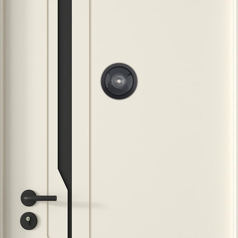 Door Viewer Peephole, Solid Brass 200 Degree Viewer, 5/8 Inch Pipe Diameter Peephole with Privacy Cover for 1-3/8" to 2-1/6" Doors (Black) Black