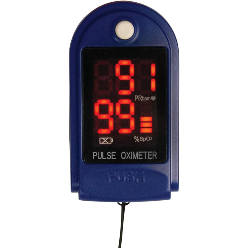 Roscoe Medical Finger Pulse Oximeter Oxygen Saturation Monitor - Pulse Ox Fingertip o2 Monitor for Pediatric and Adult - Sports and Aviation Use Only 1 Count (Pack of 1)