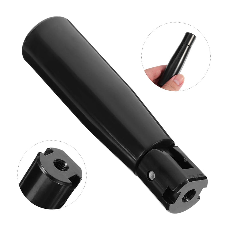 HEALLILY Machine Tool Folding Handle Crank Handle Grip Rotating Handle Revolving Handle Replacement Revolving Grip Crank Grip Machine Nylon Handle Hand Wheel Handle Handwheel Handle Grip 8.00X2.70X2.00CM Black
