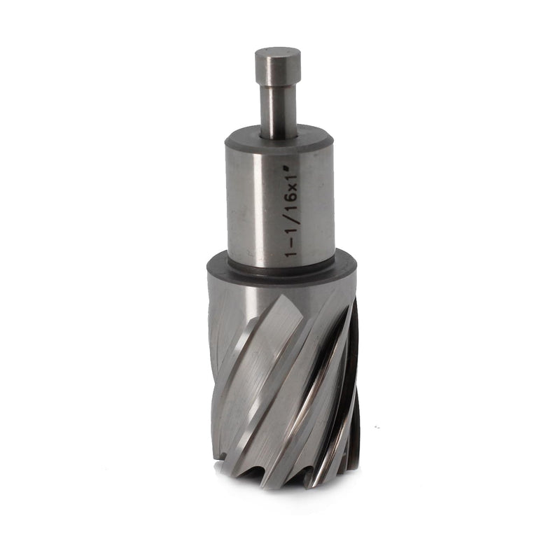 OSCARBIDE 1-1/16" x 1" HSS Annular Cutter 3/4" Weldon Shank Mag Drill Bit | 2 Flat | 1-1/16"Cutting Diameter | 1"Cutting Depth | Burr-Free Holes | Rapid Chip Removal | 10x Faster Than Twist Drills