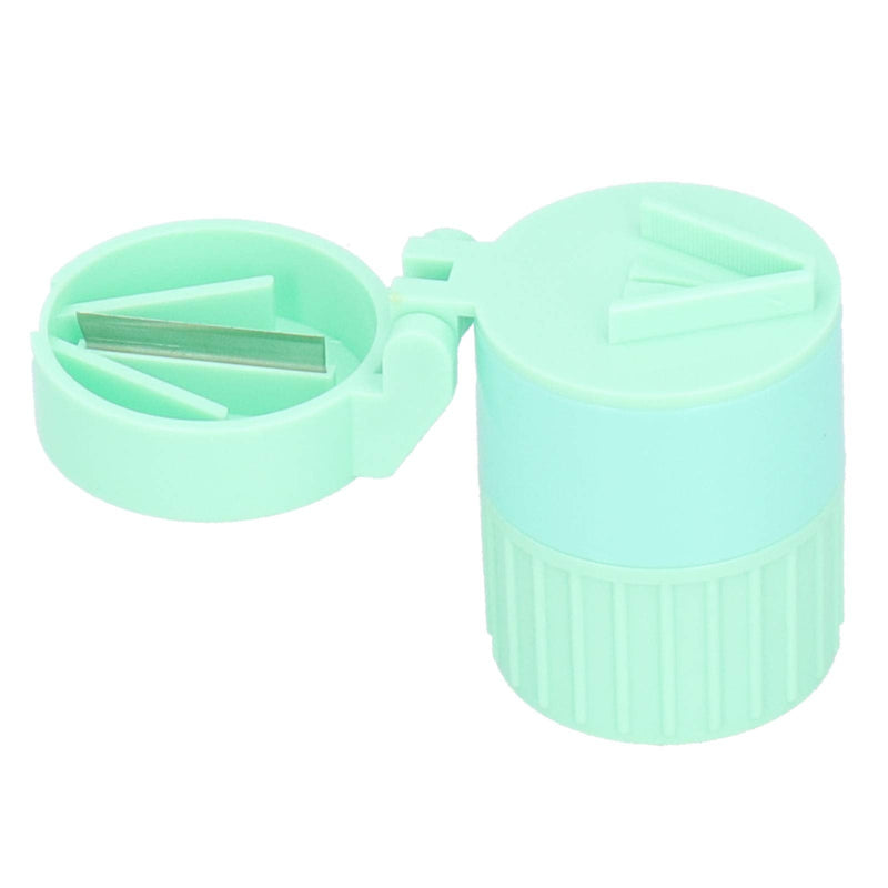 Pills Crusher with, Easily Grind Fine Powder, Tablet Subpackage for Easy Storage and Portability (Green) Green