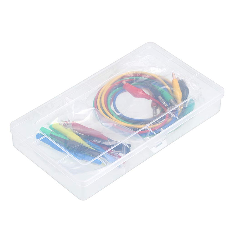 Sumnacon 20Pcs Back Probe Test Kits - 4MM Banana Plug to Alligator Clip Test Leads with 3 Angles 15Pcs Back Probe Pins for Vehicle Automotive Car Circuit Electrical Diagnostic Testing