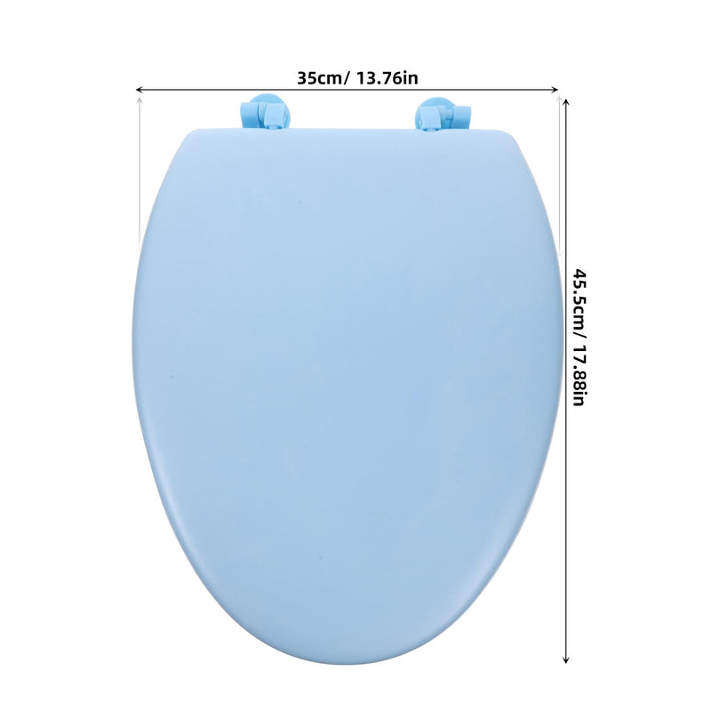 Elongated Toilet Seat Foam Toilet Seat for Bathroom Soft Cushion with Thick Foam Padding Easy to 17.91 X 13.77 X 1.57 in