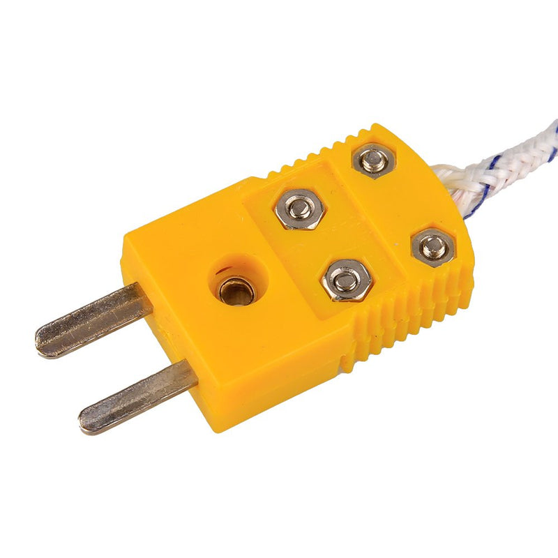 szzijia 5pcs 3M K Type Mini-Connector Thermocouple Temperature Probe Sensor Measure Range -50~700°C
