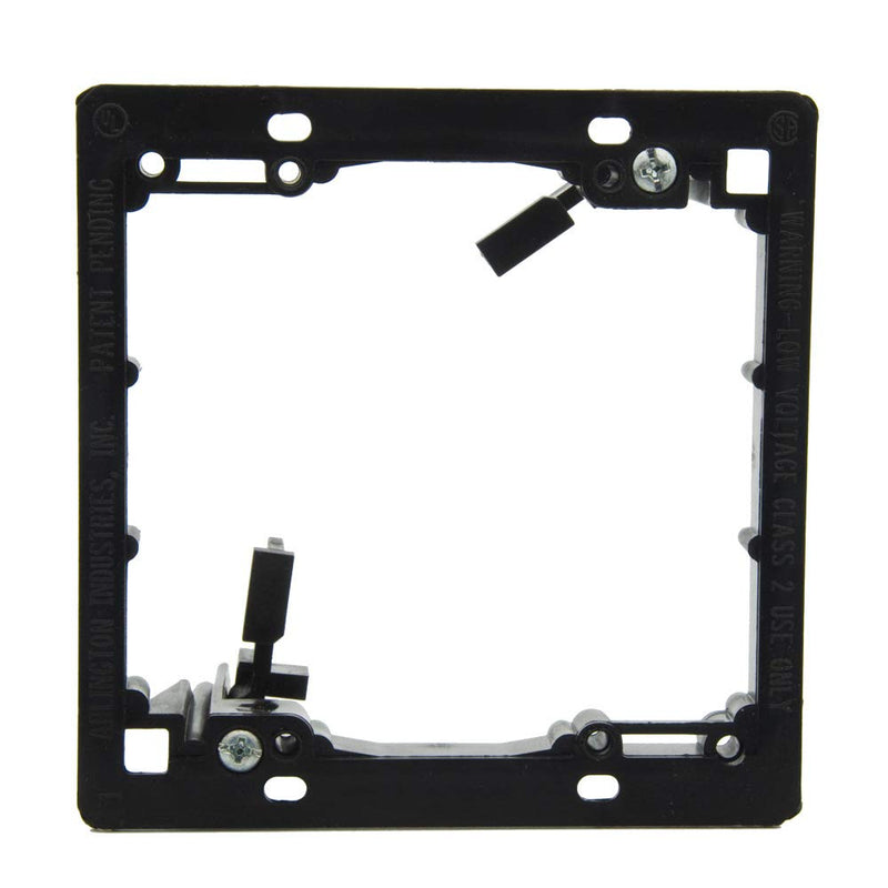 ANONION 3 Pack 2-Gang Multipurpose Drywall Wall Plate Low Voltage Mounting Bracket Device Black 2 Gang (3 Pack) 2 Gang (3 Pack)