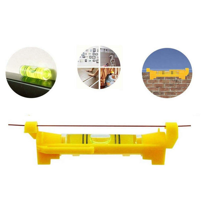 7 pcs Hanging Bubble Line Level for Building Trades, Engineering, Surveying, Metalworking and other Equipment Measure (Yellow - 7 Pack) Yellow - 7 Pack