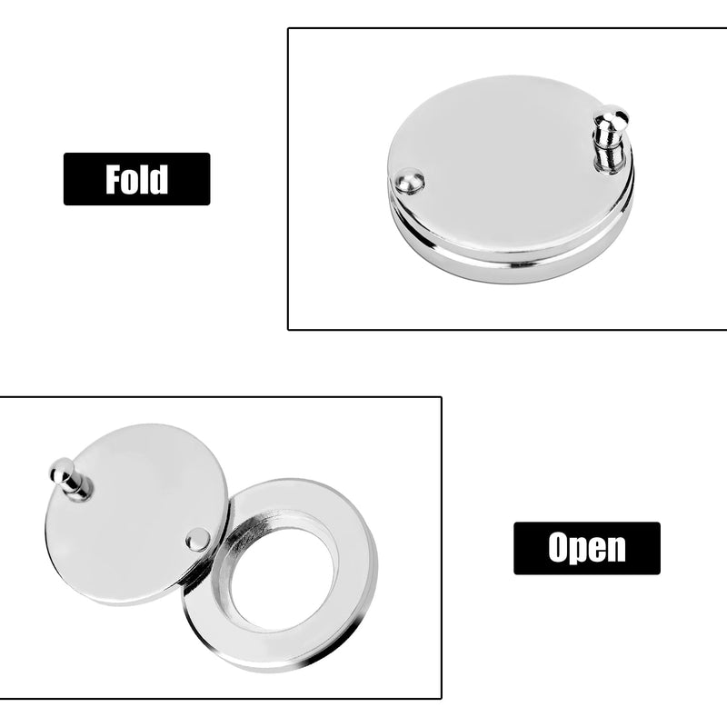Peephole Cover, Door Viewer Peep Hole Cover with Self Adhesive Installation Tool Door Peephole Cover for Apartment Home Hotel Dormitory Office Peephole Protector (Silver)