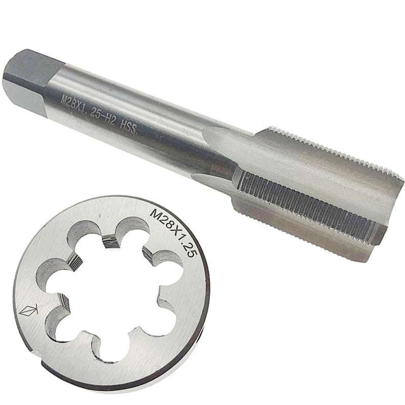 M28 X 1.25 Tap and Die Set RH Right Hand M28x1.25 Threading Tool Thread | Straight Fluted Machine