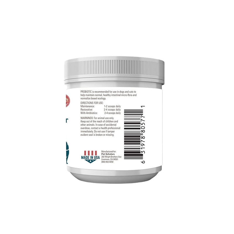 Probiotic Digestive Support for Dogs & Cats (2.12 oz), Vegetarian Probiotic Powder with Prebiotics & Enzymes, Boosts Immunity, Digestive & Gut Heath, Skin & Coat Health | Made in USA